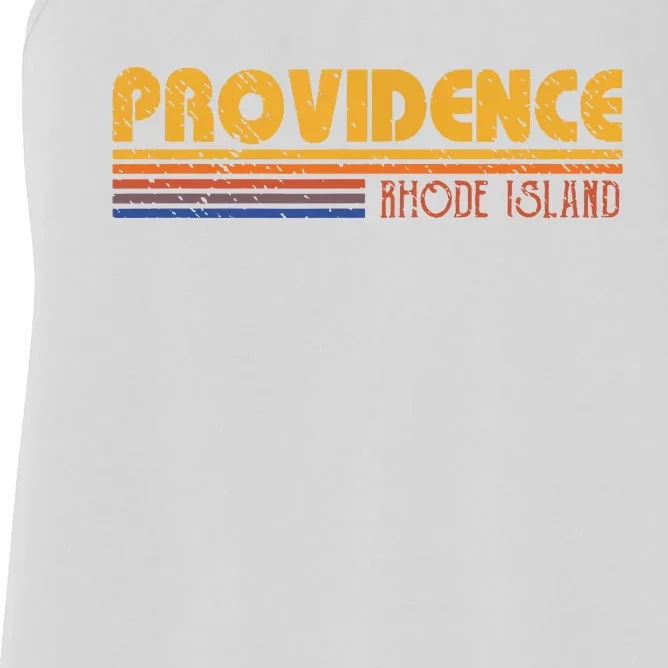 Retro Providence Rhode Island Women's Racerback Tank