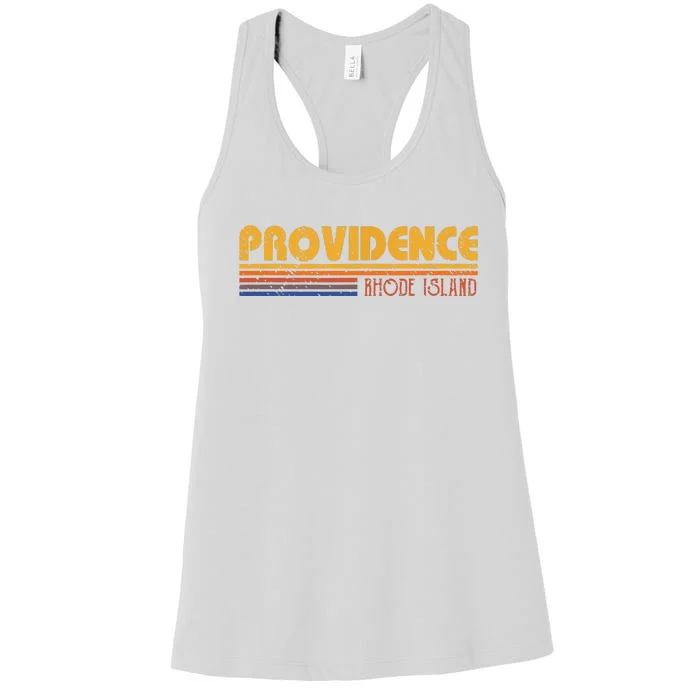 Retro Providence Rhode Island Women's Racerback Tank