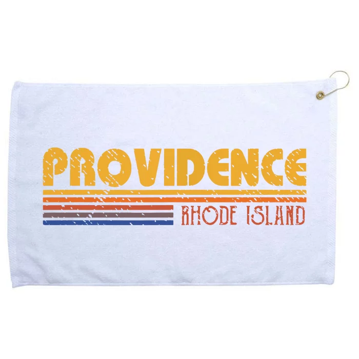 Retro Providence Rhode Island Grommeted Golf Towel