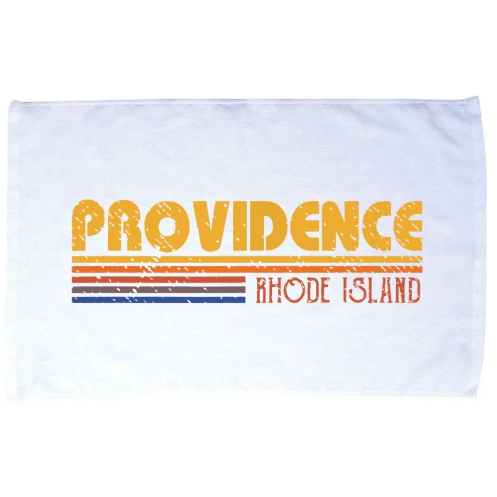 Retro Providence Rhode Island Microfiber Hand Towel