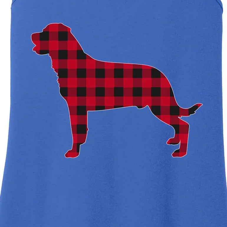 Red Plaid Rottweiler Dog Lover Christmas Matching Fam Pajama Gift Ladies Essential Tank