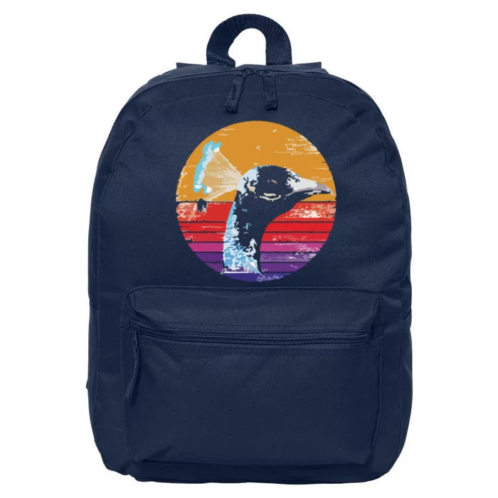 Retro Peacock 16 in Basic Backpack