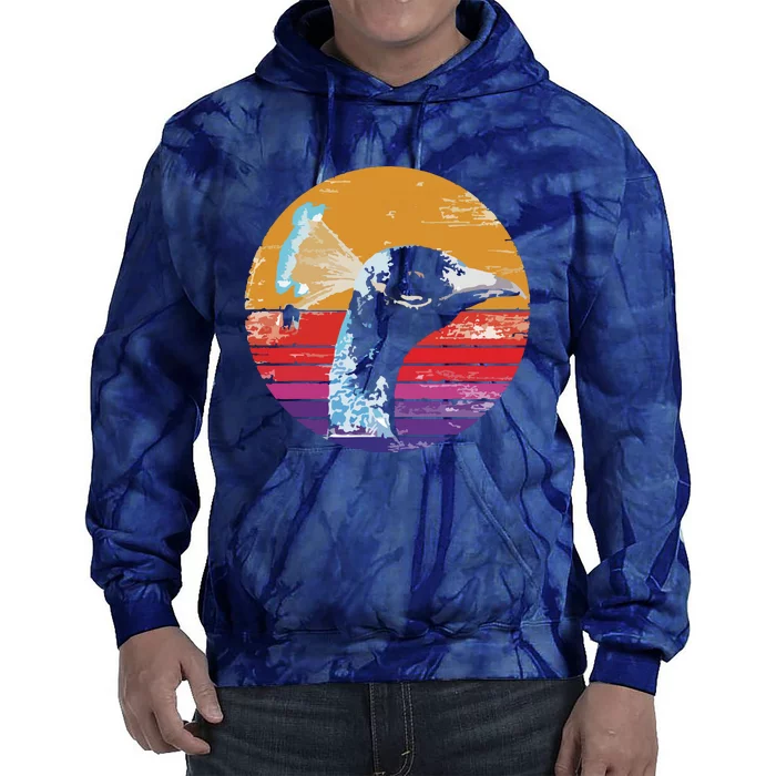 Retro Peacock Tie Dye Hoodie