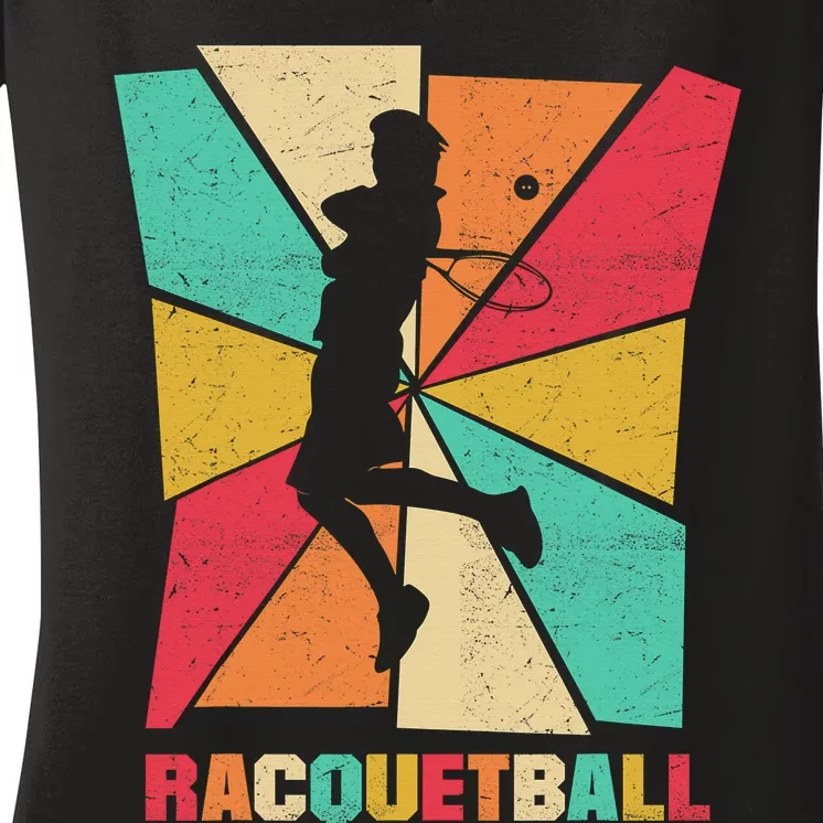 Racquetball Player - Racquet Ball Lover Racquet Sport Women's V-Neck T-Shirt