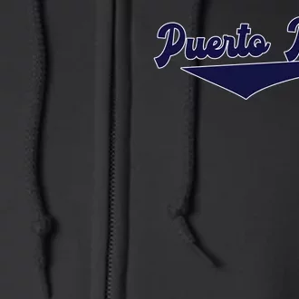 Retro Puerto Rico Beisbol Jersey Boricua Baseball 12 Full Zip Hoodie