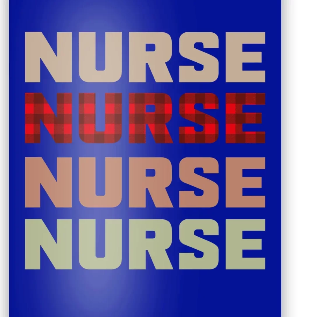 Retro Plaid Red Nurse Life For National Nurse Day Gift Poster