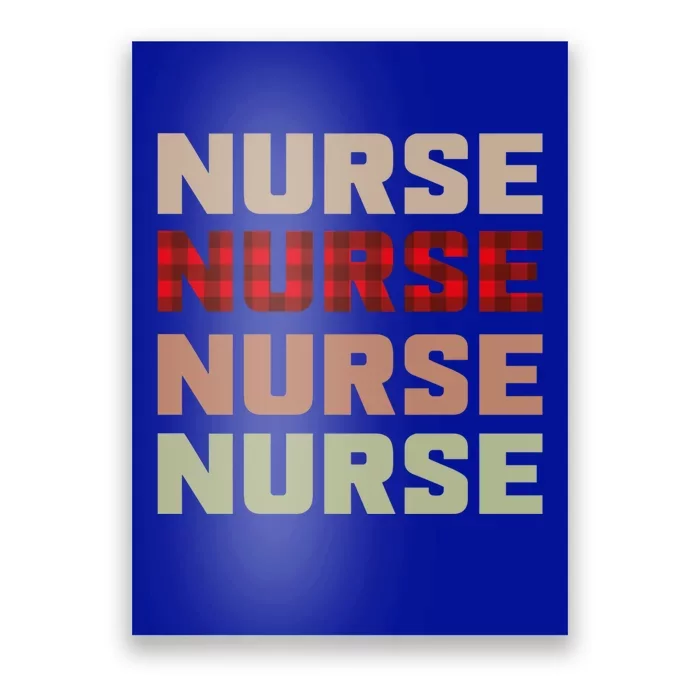 Retro Plaid Red Nurse Life For National Nurse Day Gift Poster