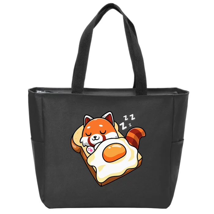 Red Panda Zip Tote Bag