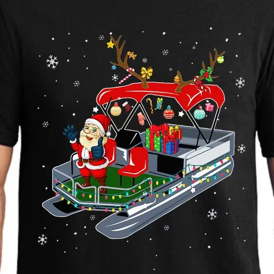 RAPO Pontoon Reindeer Christmas Merry Xmas Pontoon Captain Pajama Set