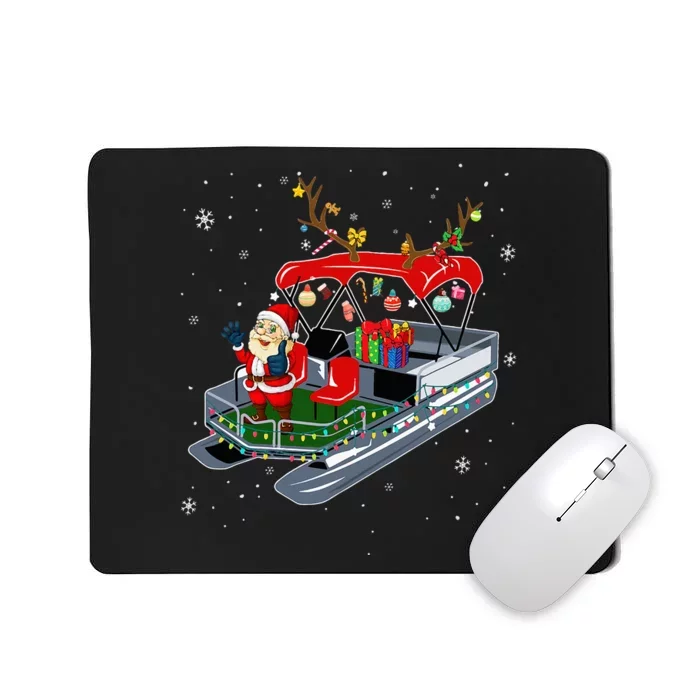 RAPO Pontoon Reindeer Christmas Merry Xmas Pontoon Captain Mousepad