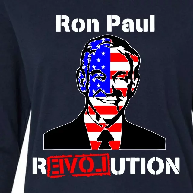 Ron Paul Revolution Womens Cotton Relaxed Long Sleeve T-Shirt