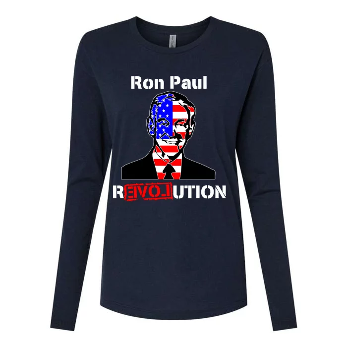 Ron Paul Revolution Womens Cotton Relaxed Long Sleeve T-Shirt