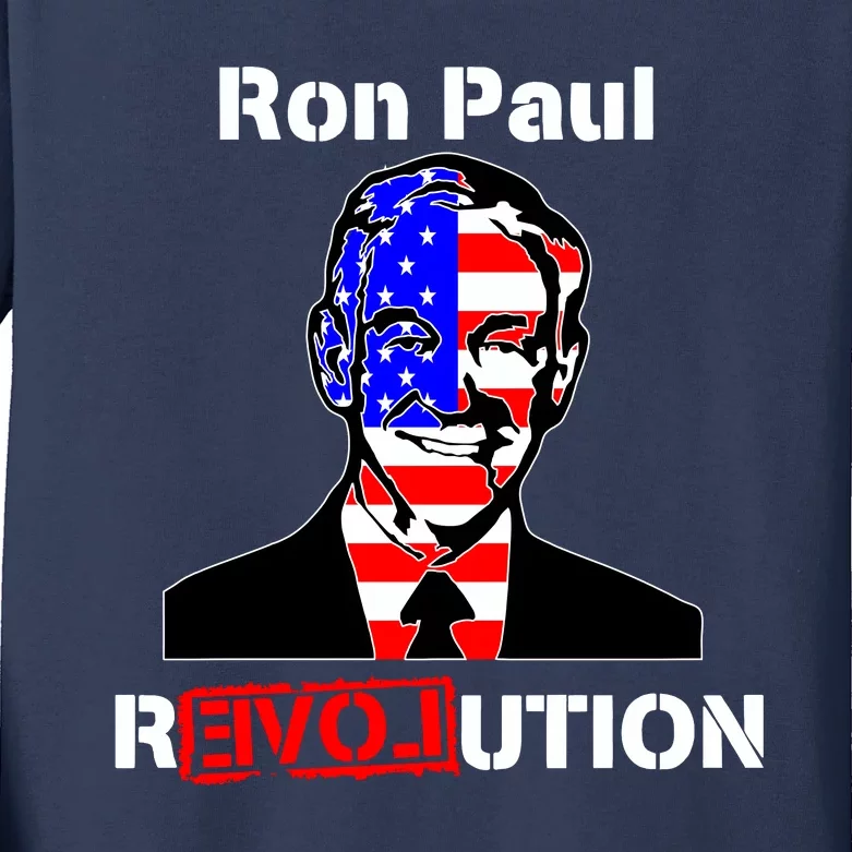 Ron Paul Revolution Kids Long Sleeve Shirt