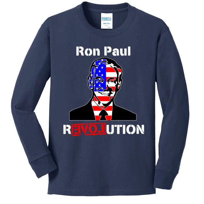 Ron Paul Revolution Kids Long Sleeve Shirt