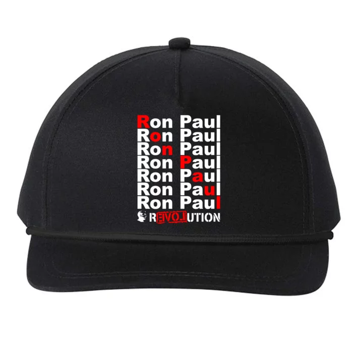 Ron Paul Revolution Word Snapback Five-Panel Rope Hat