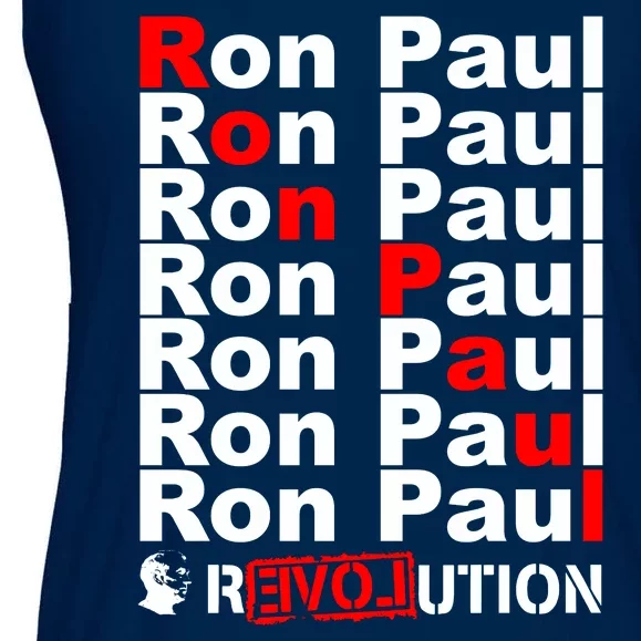 Ron Paul Revolution Word Ladies Essential Flowy Tank