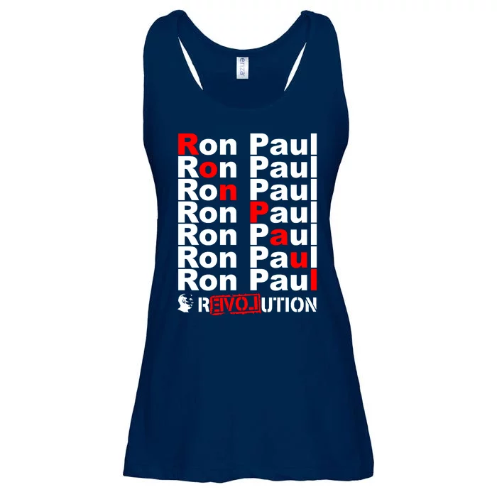 Ron Paul Revolution Word Ladies Essential Flowy Tank