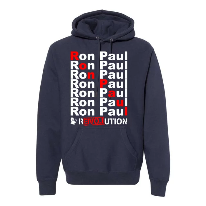 Ron Paul Revolution Word Premium Hoodie