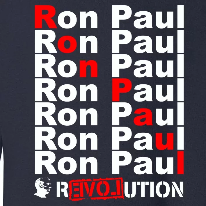 Ron Paul Revolution Word Toddler Sweatshirt