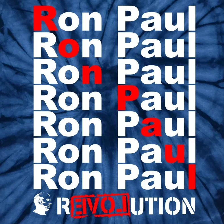 Ron Paul Revolution Word Tie-Dye T-Shirt