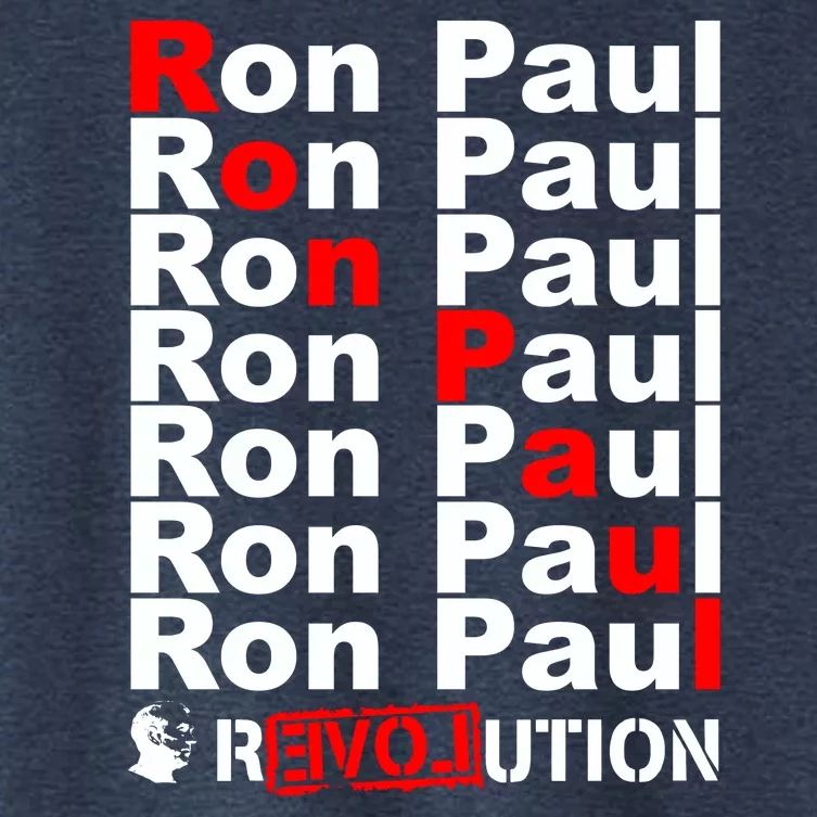 Ron Paul Revolution Word Women's Crop Top Tee