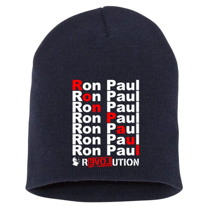 Ron Paul Revolution Word Short Acrylic Beanie