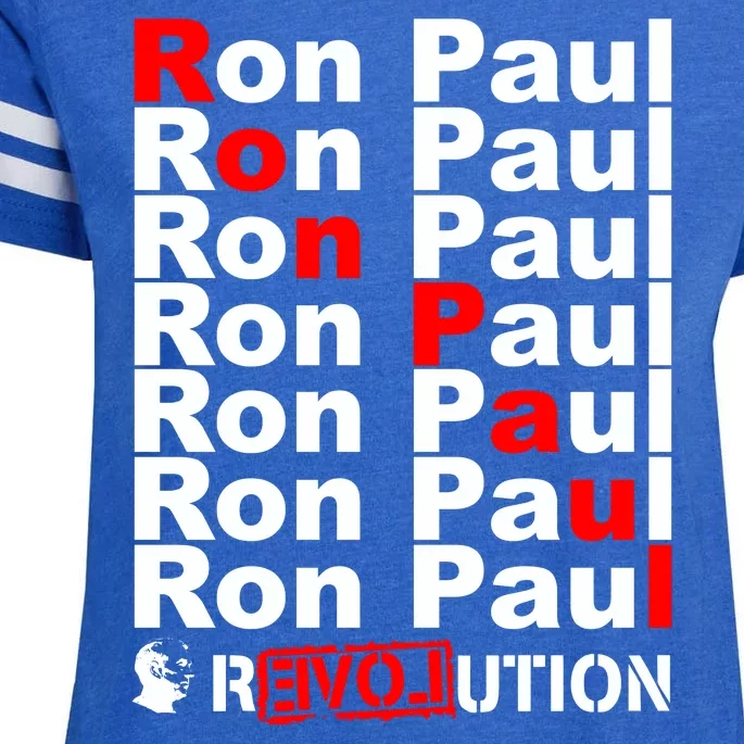 Ron Paul Revolution Word Enza Ladies Jersey Football T-Shirt