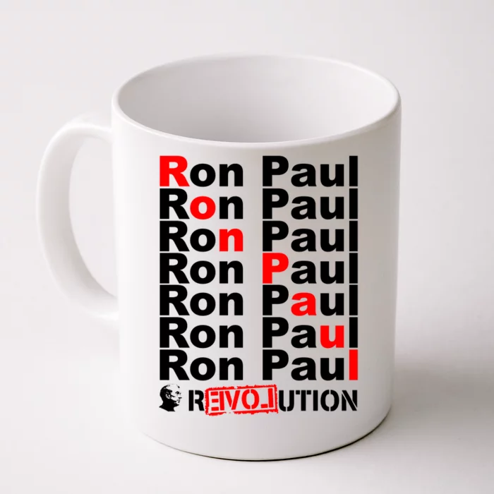 Ron Paul Revolution Word Front & Back Coffee Mug