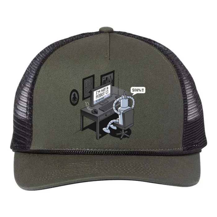 Robot Problems Retro Rope Trucker Hat Cap