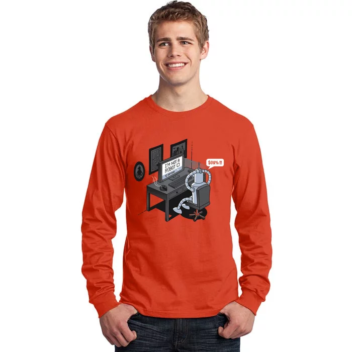 Robot Problems Tall Long Sleeve T-Shirt