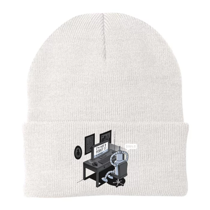 Robot Problems Knit Cap Winter Beanie