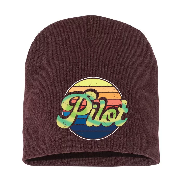 Retro Pilot Short Acrylic Beanie