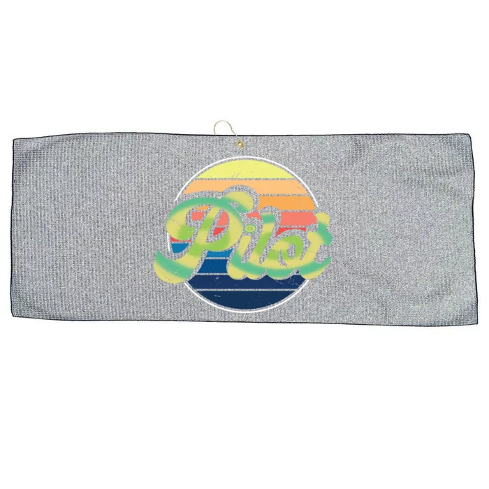 Retro Pilot Large Microfiber Waffle Golf Towel