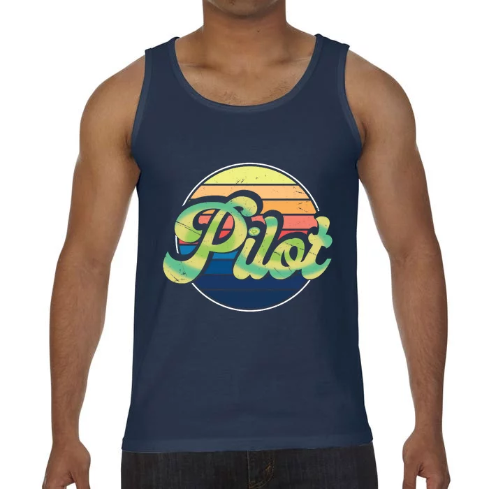 Retro Pilot Comfort Colors® Tank Top