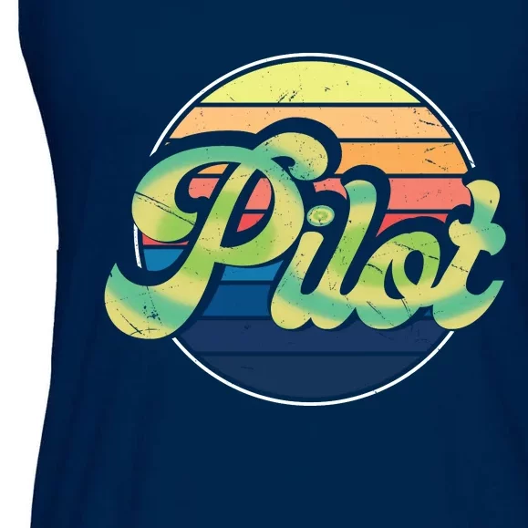 Retro Pilot Ladies Essential Flowy Tank