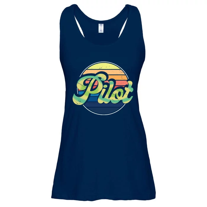 Retro Pilot Ladies Essential Flowy Tank