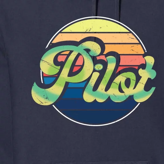 Retro Pilot Premium Hoodie