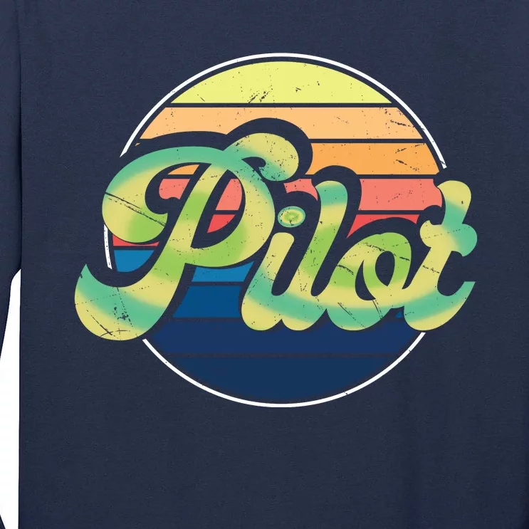 Retro Pilot Tall Long Sleeve T-Shirt