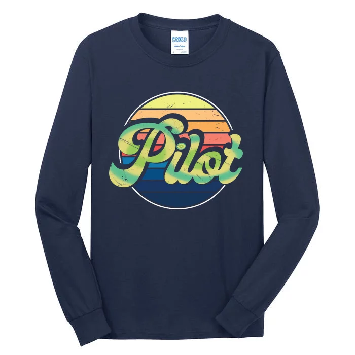 Retro Pilot Tall Long Sleeve T-Shirt