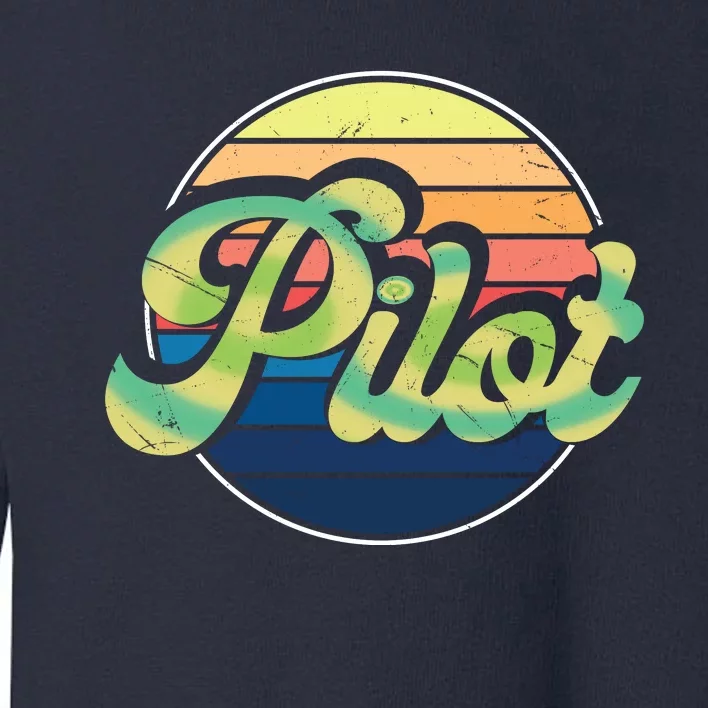 Retro Pilot Toddler Sweatshirt