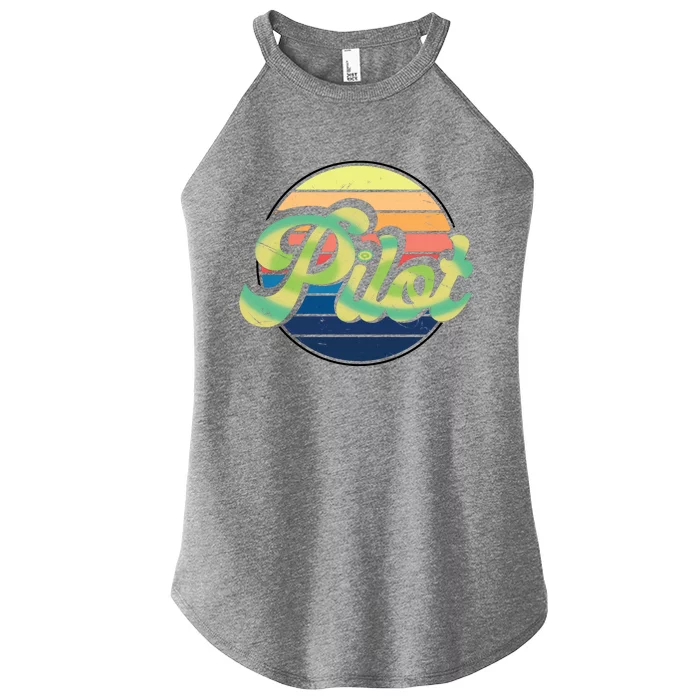 Retro Pilot Women’s Perfect Tri Rocker Tank