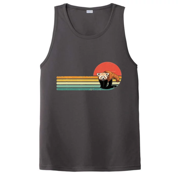 Red Panda Retro Red Panda Zoo Animal Red Panda Lover Performance Tank