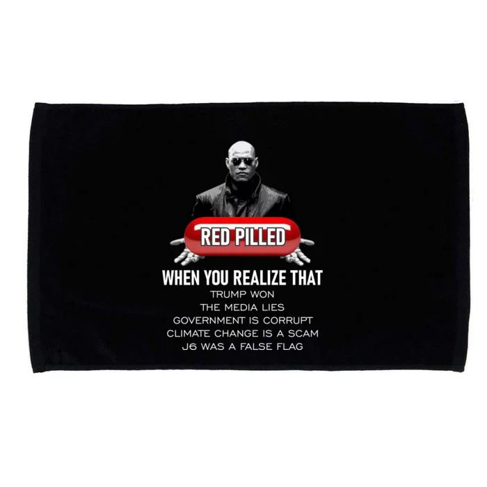 Red Pilled Microfiber Hand Towel