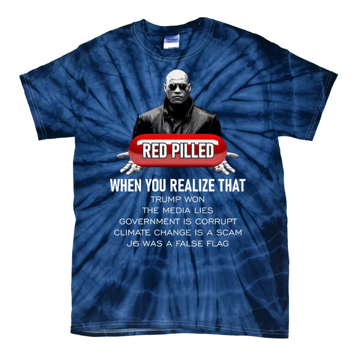 Red Pilled Tie-Dye T-Shirt