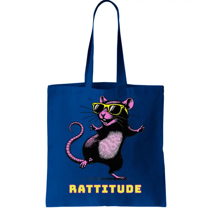 Rattitude Pi.N.K. Rat Sunglasses Dancing Tote Bag