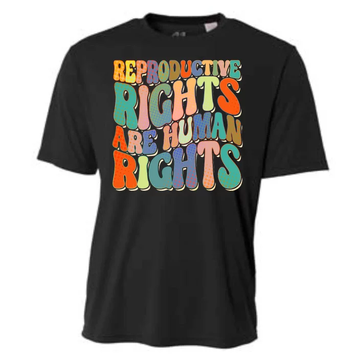 Retro Pro Roe Reproductive Rights Are Human Rights Cooling Performance Crew T-Shirt