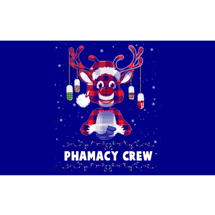 Red Plaid Reindeer Pharmacy Crew Christmas Great Gift Bumper Sticker