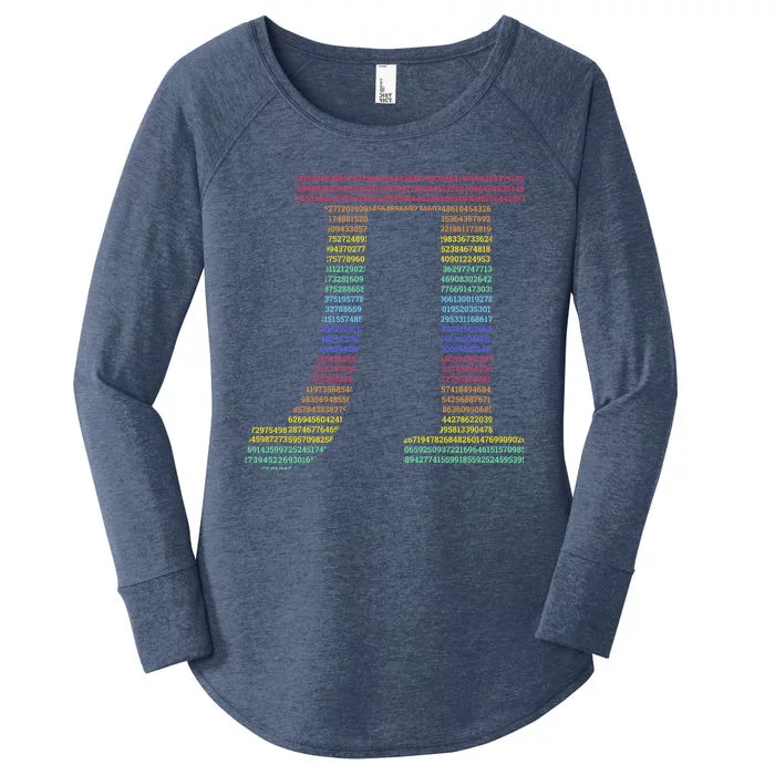 Rainbow Pie Women's Perfect Tri Tunic Long Sleeve Shirt