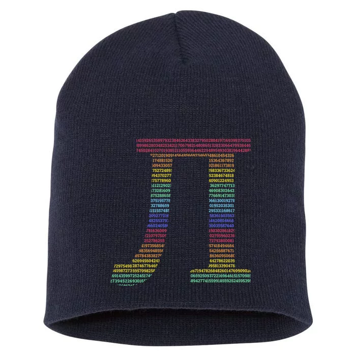 Rainbow Pie Short Acrylic Beanie