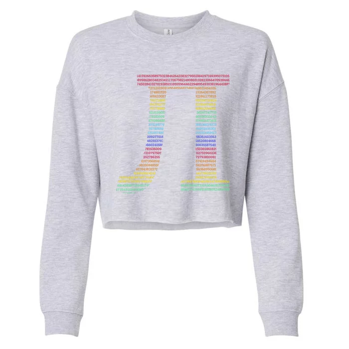 Rainbow Pie Cropped Pullover Crew